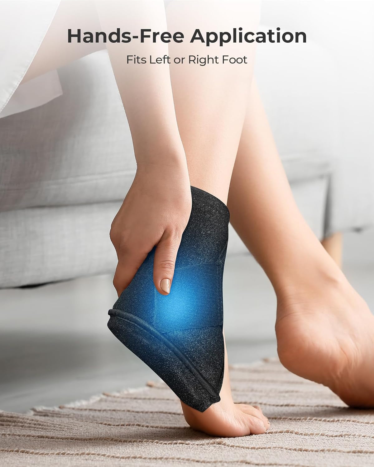 Ankle Ice Pack Wrap for Swelling, Plantar Fasciitis, Planters Facetious Relief, Reusable Ankle Brace Ice Pack, Cold Therapy Sock Compression for Achilles Tendonitis, Sore Feet, Foot & Heel