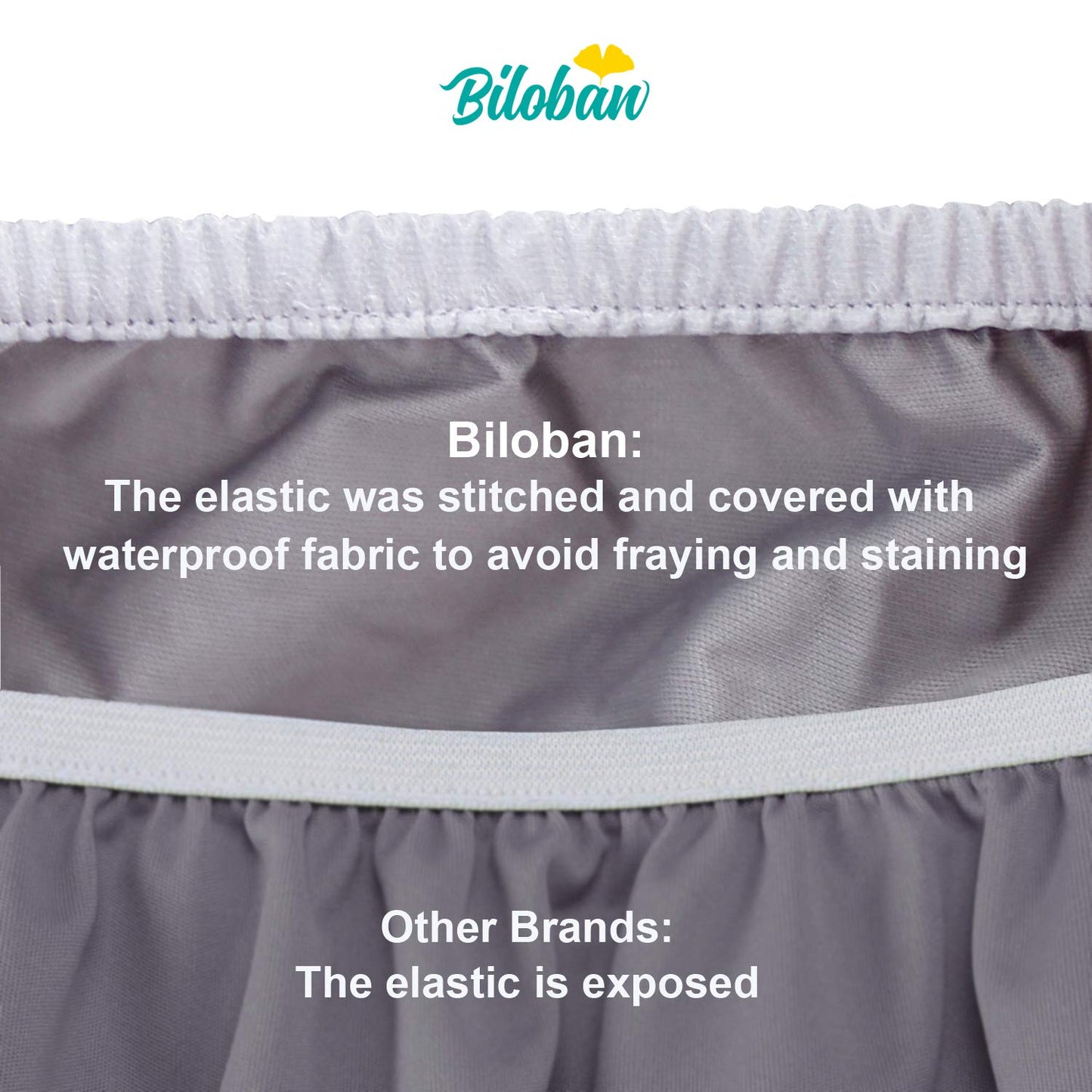 Reusable Diaper Pail Liner Bags 2 Pack for Ubbi Diaper Pail, Waterproof Larger Capacity & Washable Wet Bag for Dirty Diapers, Cloth Diaper, Laundry and Kitchen Garbage, Grey & White