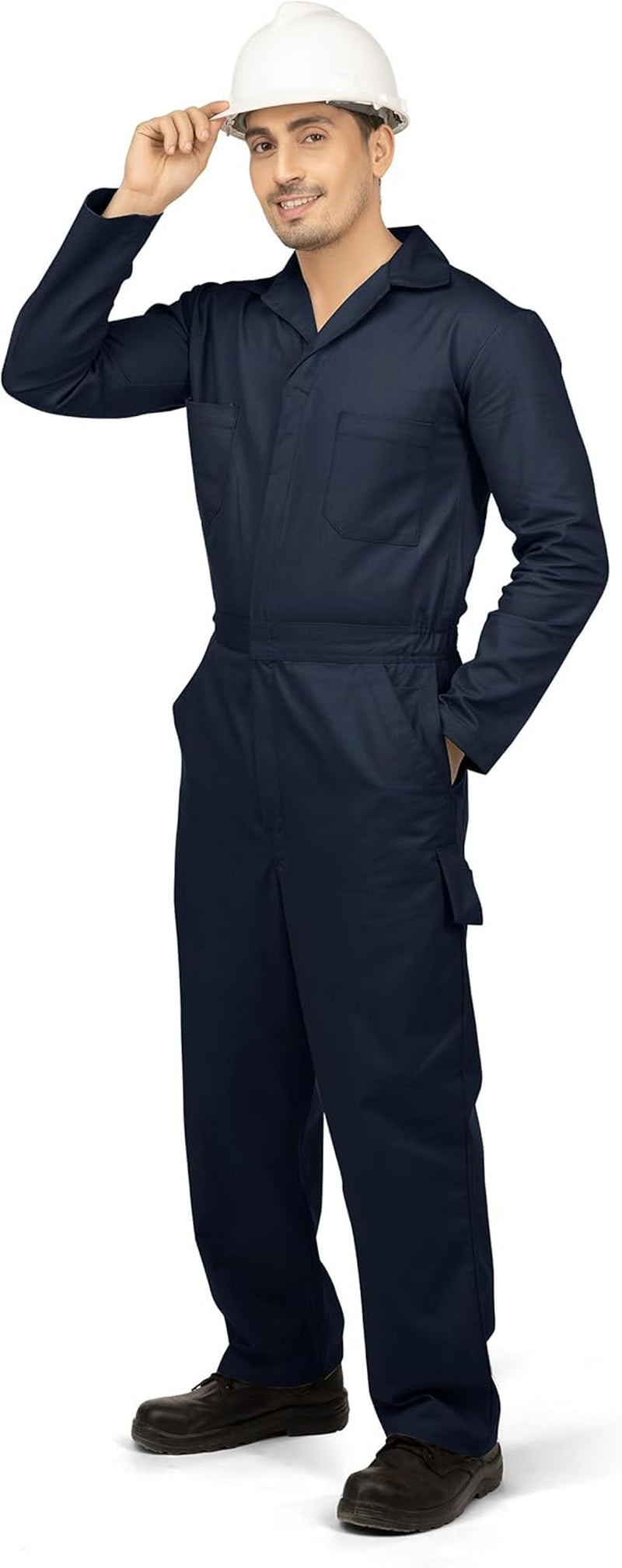 Men’S Twill Long Sleeve Coverall Utility Work Wear