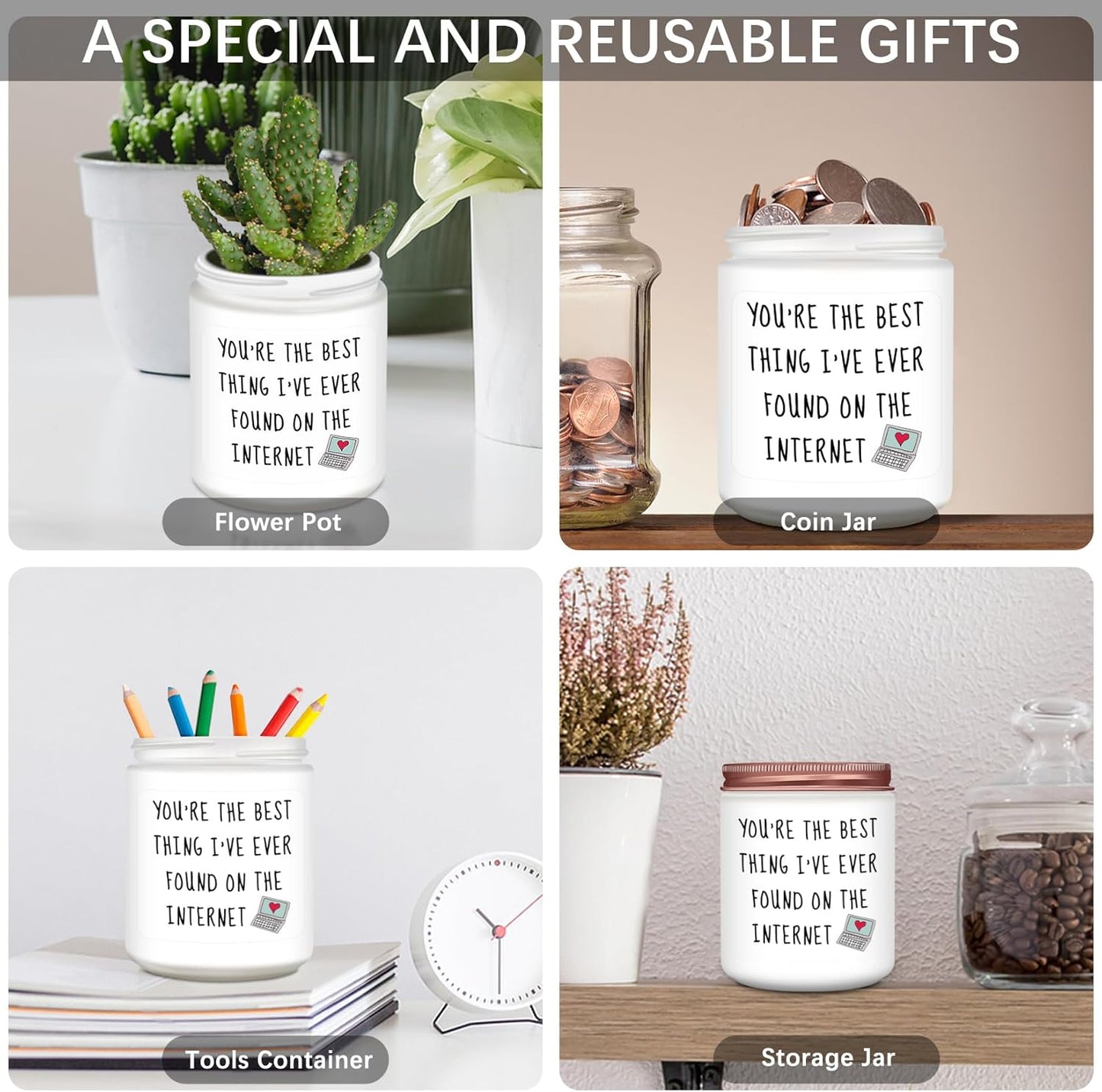 Gifts for Her, Girlfriend, Wife, Funny Lavender Candle Gift Unique Valentines Anniversary Christmas Birthday Gifts for Her, Girlfriend