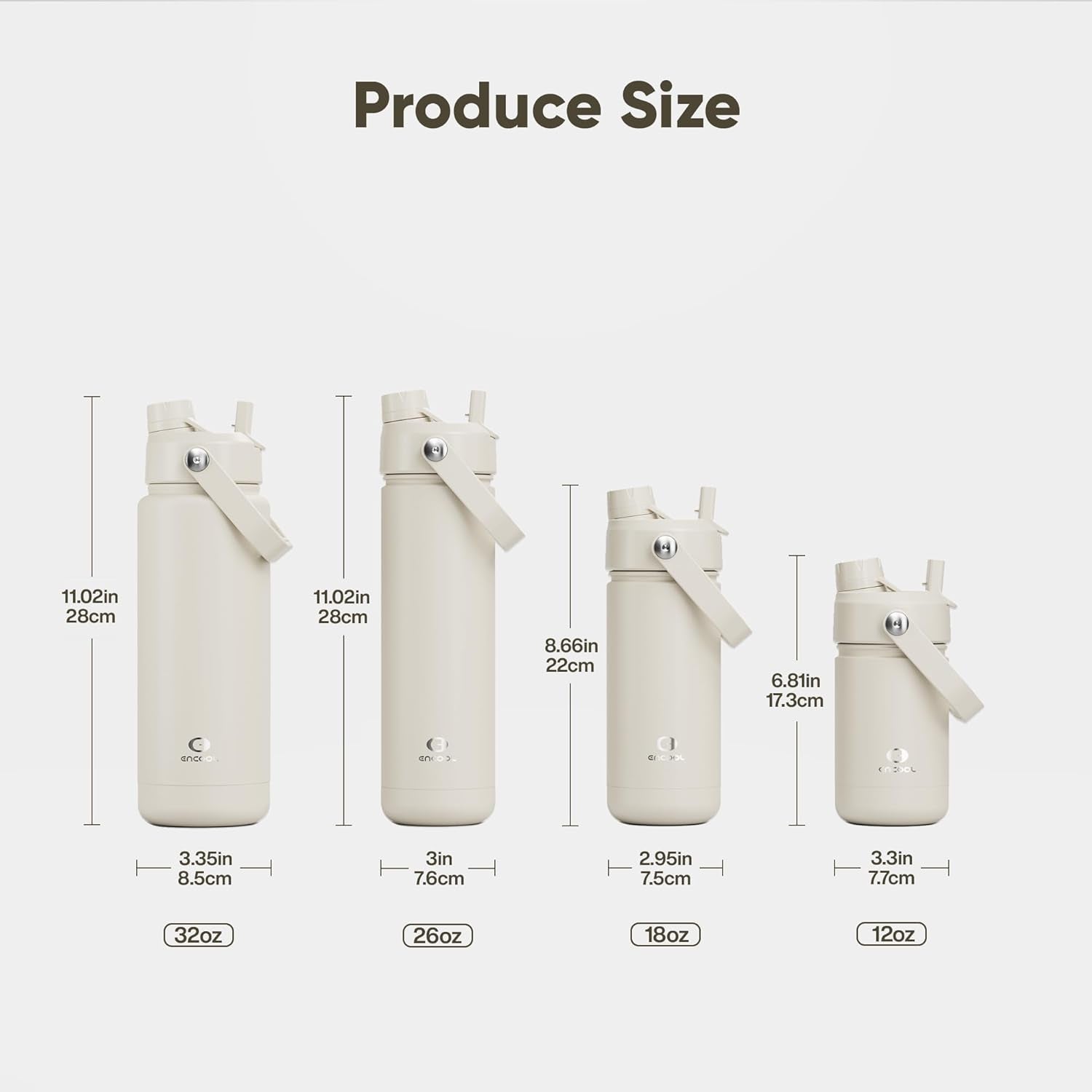 Kids Insualated Water Bottle with Straw - 12Oz Stainless Steel Water Bottle with Dual Spouts, Leak-Proof, Bpa-Free, Double Wall Vacuum Keeps Cold for 24 Hours for Sports, Travel, School (Cream Moon)