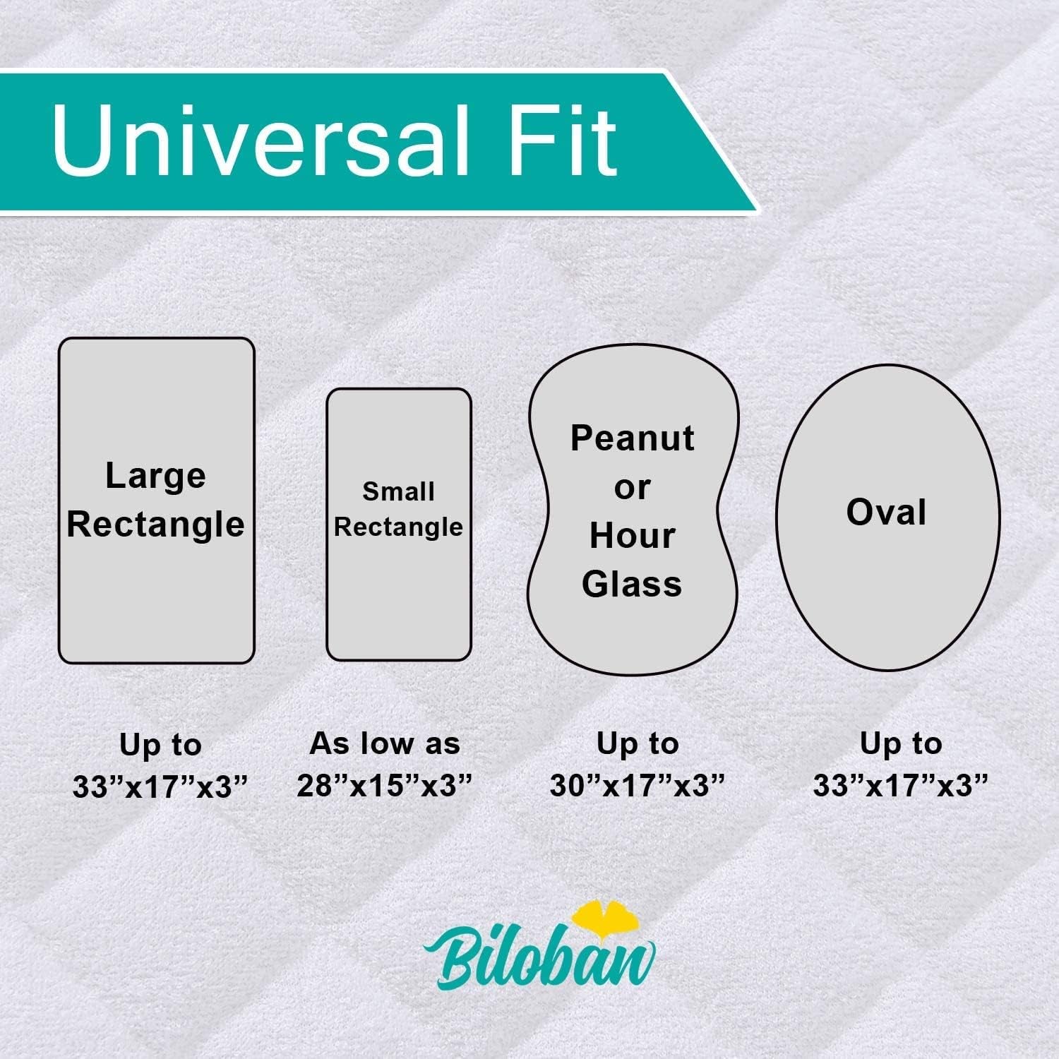 Bassinet Mattress Pad Cover, Waterproof, Fit for All Mainstream Bassinet - Rectangle,Oval,Hourglass, 2 Pack, Ultra Soft Microfiber Surface, Washer & Dryer, Grey and Navy