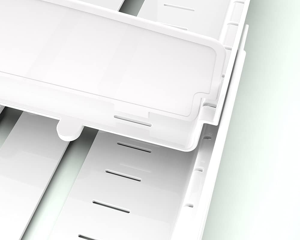 Extendable Food Container Lid Organizer for 12'' Deep Cabinets, Adjustable Length 13.4" - 20.5", GS01-SS