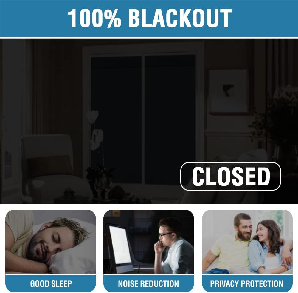 100% Blackout French Door Curtain Privacy Light Blocking Curtain for Sliding Glass Door Thermal Insulated Tie up Shade, 26X40 Inches, 1 Panel, Burgundy