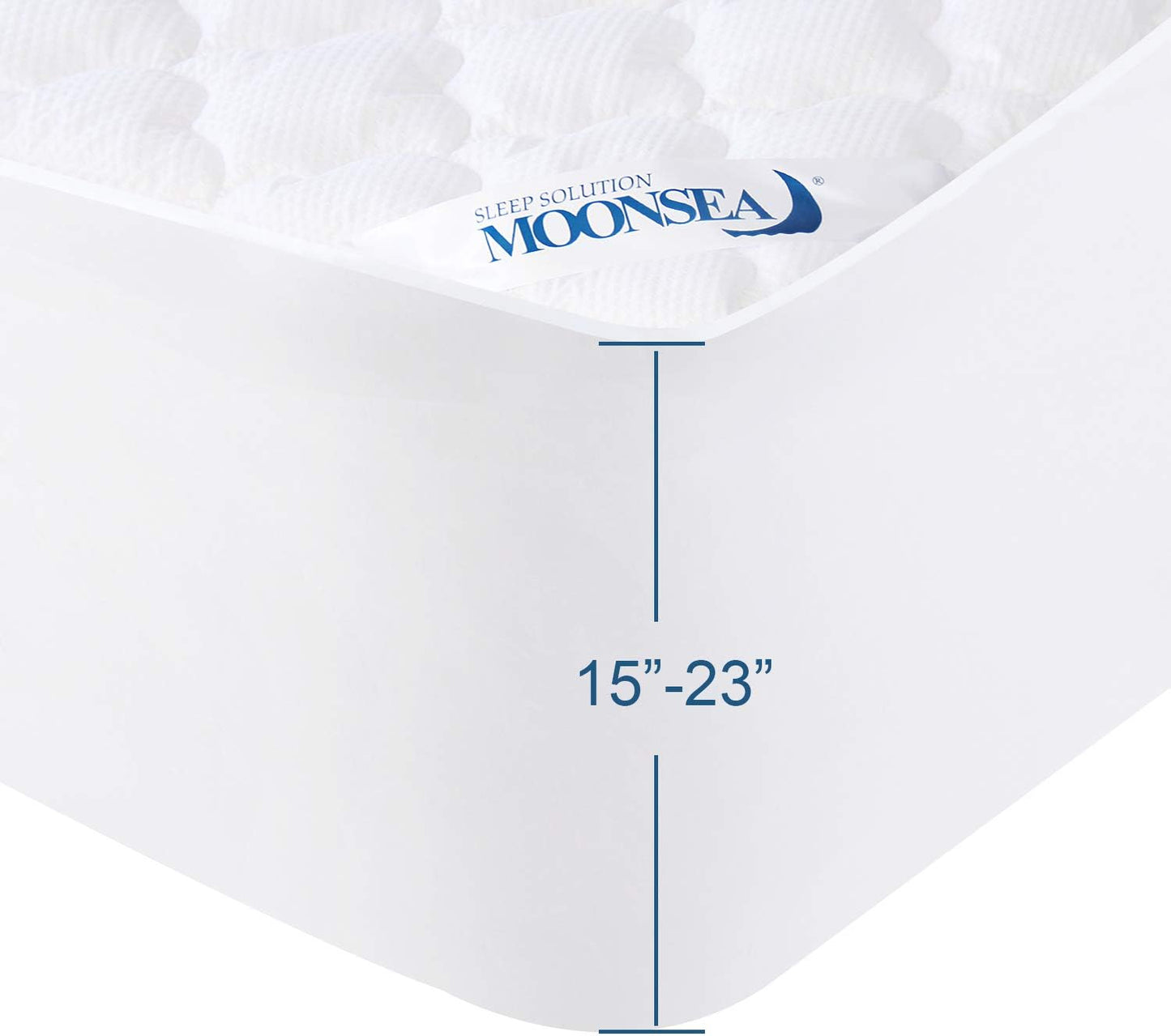 Queen Mattress Pad Thick Quilted Mattress Topper, Air Mattress Cover, Super Soft Breathable and Noiseless down Alternative Fiber Extra Thick Mattress Pad with Deep Pocket Fits up to 23 Inch Mattress