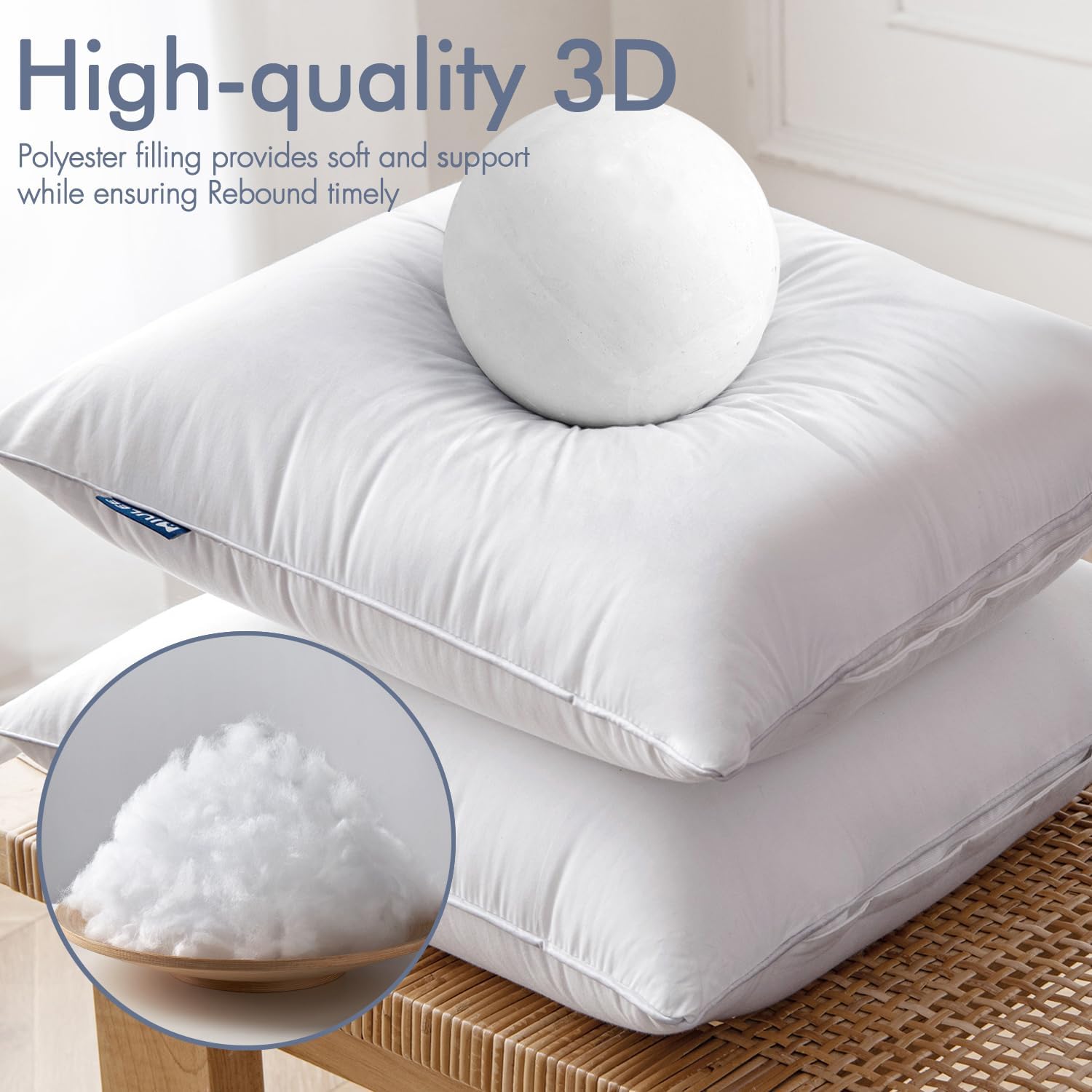 16X26 Pillow Insert -Decorative Throw Pillow with 100% Cotton Cover Rectangle for Sofa Couch