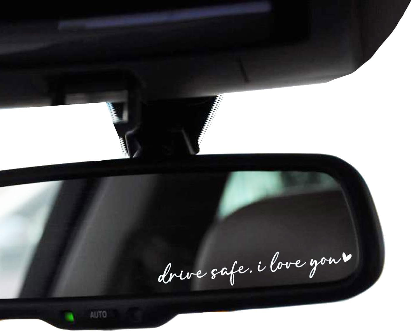 2 X Drive Safe, I Love You Rearview Mirror Decal, Drive Safe, I Love You Sticker, Sticker for Rearview Mirror, Decal for Rear View Decor