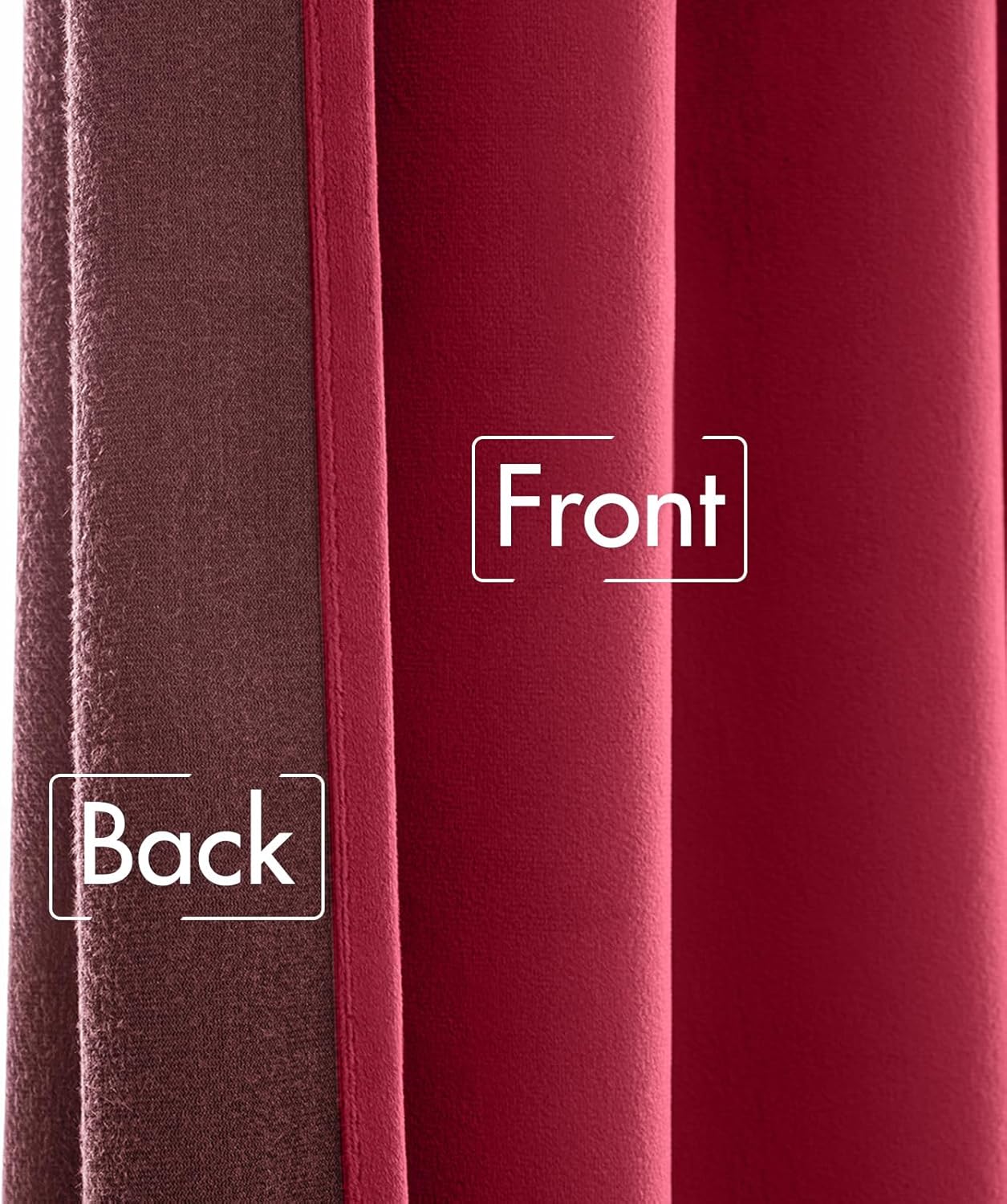 Hot Pink Velvet Curtains 84 Inches - Luxury Blackout Curtains for Bedroom Living Room Thermal Insulated Super Soft Window Drapes Rod Pocket & Back Tab, W52 X L84 Inches, 2 Panels