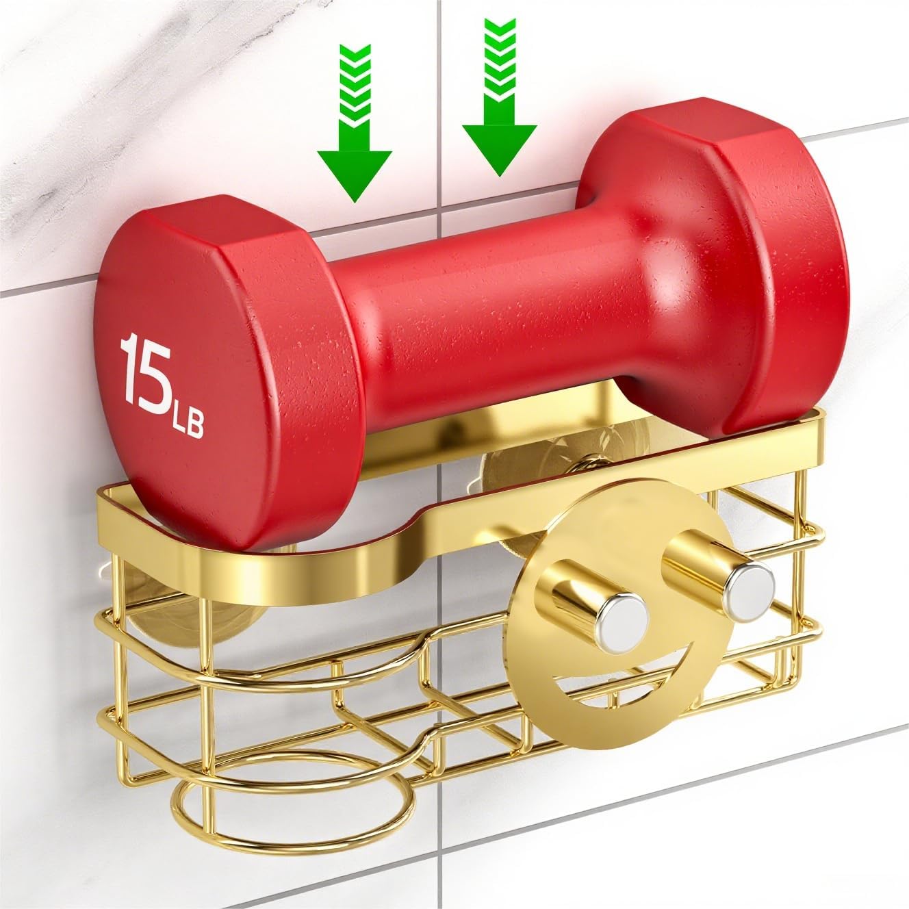 Gold Smiley Sponge Holder for Kitchen Sink Caddy, Stainless Steel Movable Brush Holder Dish Cloth Hanger, Suction Cup Sink Organizer Scrubbe