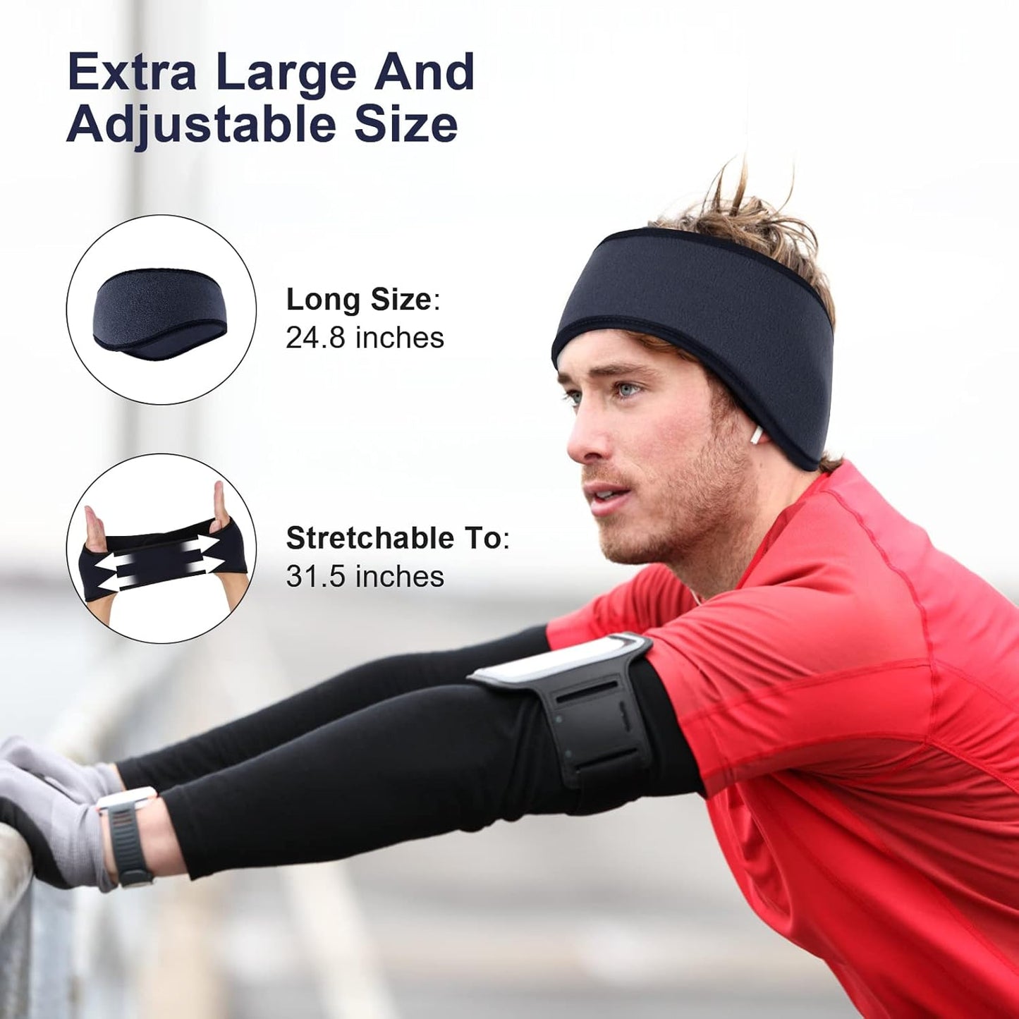 Ear Muffs Warmers Winter Fleece Headband for Men Women Kids Ears Cover Running Cycling Skiing