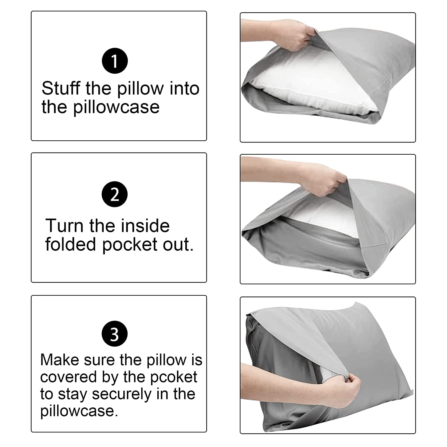 2 Pack Microfiber Toddler Pillowcases, 14X20 Inches Fits Baby Pillow Sized 12X16, 13X18 or 14X20, Soft and Cozy Small Travel Pillow Covers with Envelope Closure, Navy