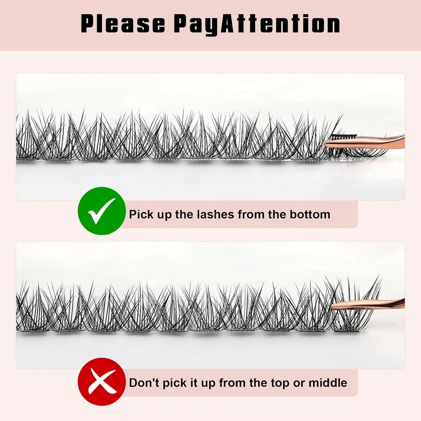 Cluster Lashes with Eyelash Applicator, Individual Lashes Natural Look, 40D DIY Eyelash Extensions with Soft Band, 144Pcs D Curl Long Eyelash Clusters(30D 40D, 8-16MIX)