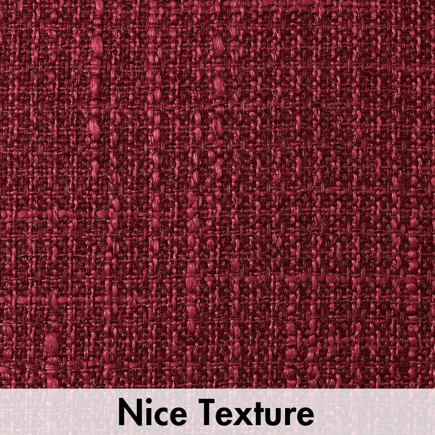 Burlap Linen Throw Pillow Covers 18X18 Inch Set of 2 Burgundy Red Decorative Pillows Modern Farmhouse Pillowcases Soft Accent Cushion Covers for Outdoor Couch Sofa Bedroom Livingroom Home Decor