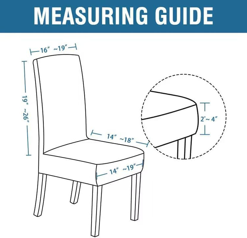 Velvet Dining Chair Covers Stretch Chair Covers for Dining Room Set of 2 Parson Chair Slipcovers Chair Protectors Covers Dining, Soft Thick Solid Velvet Fabric Washable, Navy