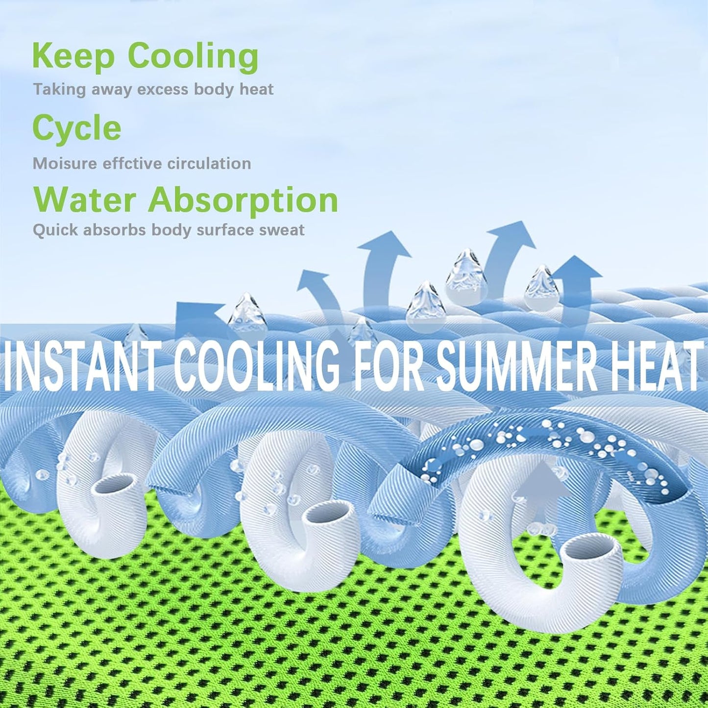 4 Packs Cooling Towel, 40" X 12" Microfiber Cooling Towels for Neck and Face, Soft Breathable Gym Towel for Working Out with Waterproof Bag & Carabiner, Sweat Towels for Running, Yoga, Travel, Climb