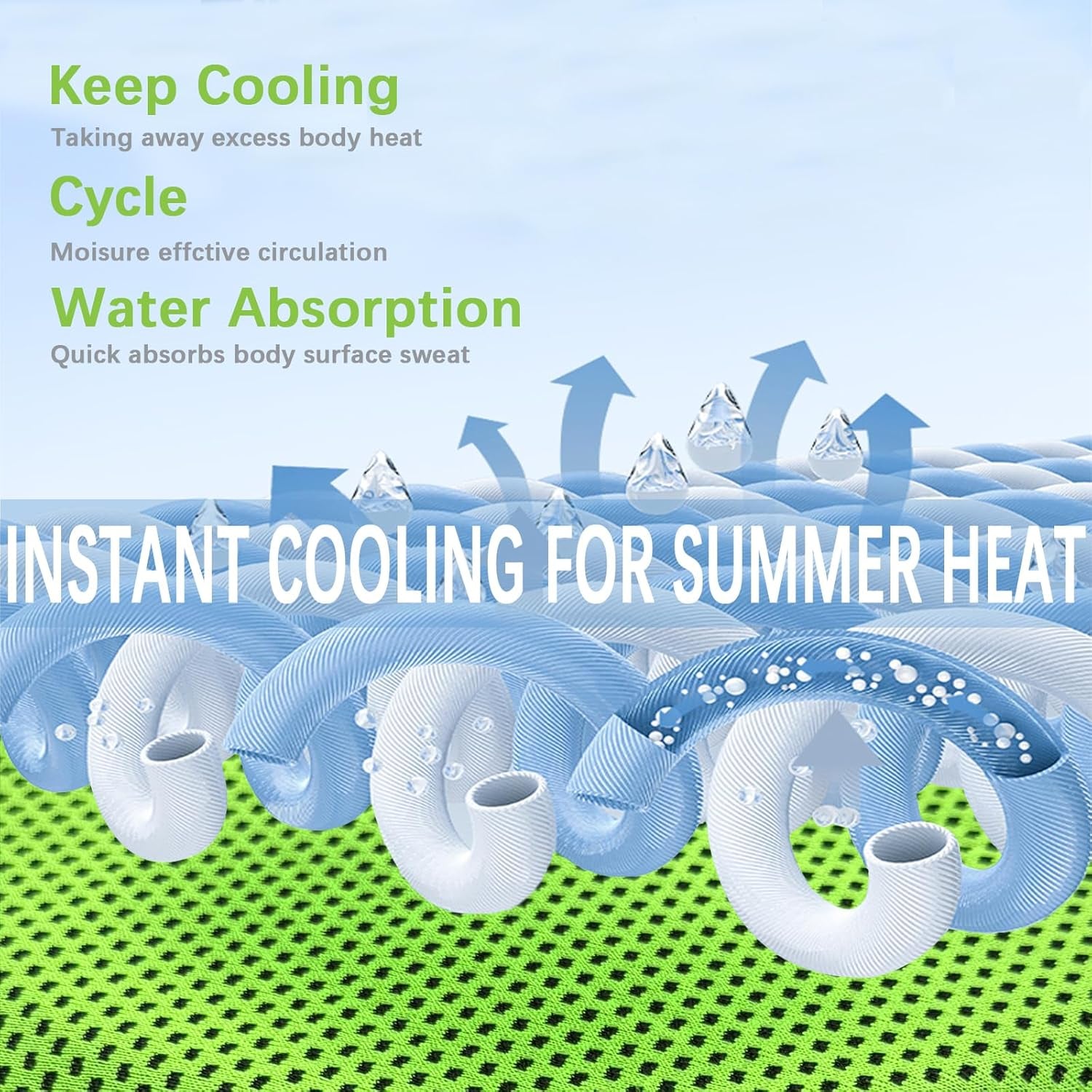 4 Packs Cooling Towel, 40" X 12" Microfiber Cooling Towels for Neck and Face, Soft Breathable Gym Towel for Working Out with Waterproof Bag & Carabiner, Sweat Towels for Running, Yoga, Travel, Climb