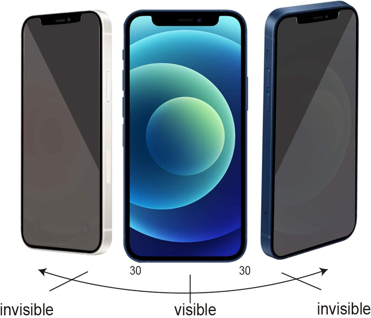 Glass Screen Protector Compatible for Iphone 12 Mini 2020 5.4 Inch 3 Pack Tempered Glass and Privacy Screen Protector Compatible for Iphone 12 Mini 2020 5.4 Inch 2 Pack anti Spy Tempered Glass