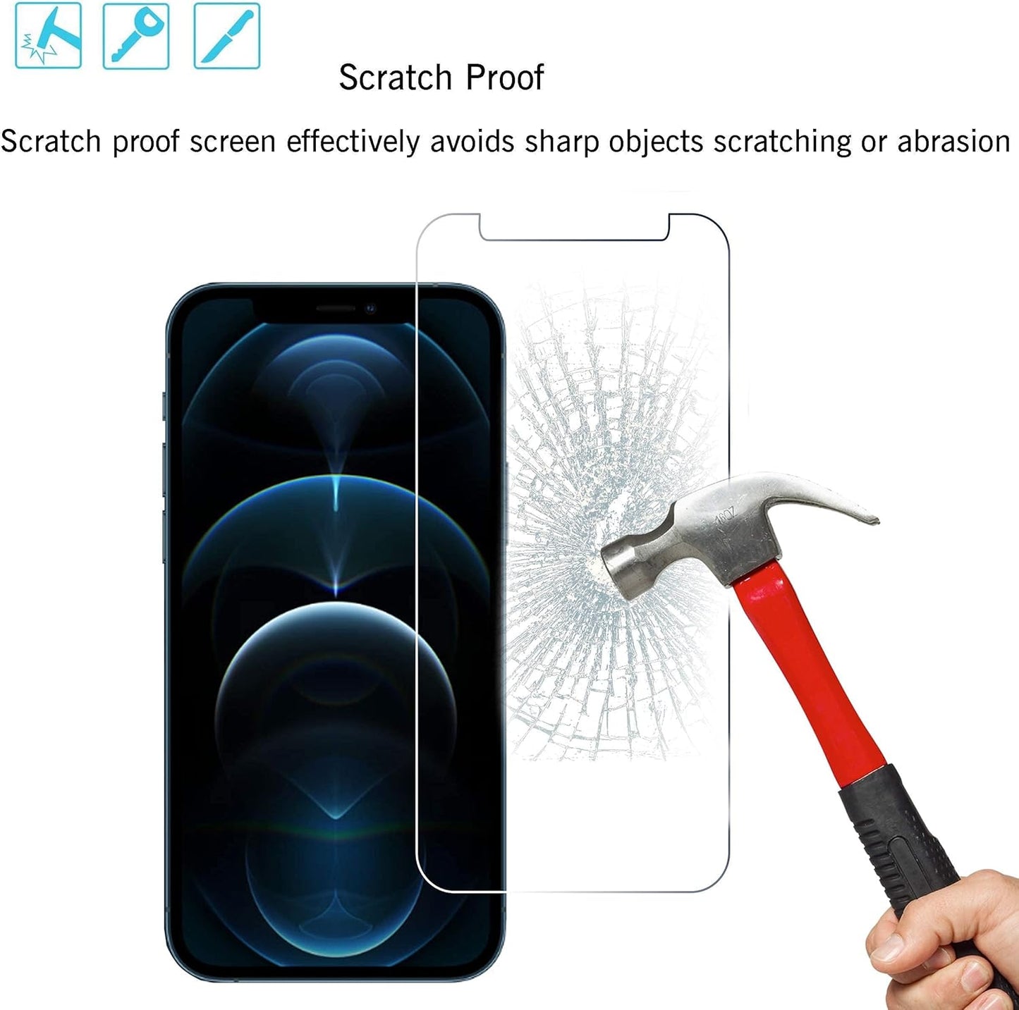 Glass Screen Protector Compatible for Iphone 12 Pro Max 2020 6.7 Inch 3 Pack Case Friendly Tempered Glass Privacy Screen Protector Compatible for Iphone 12 Pro Max 2020 6.7 Inch 2 Pack