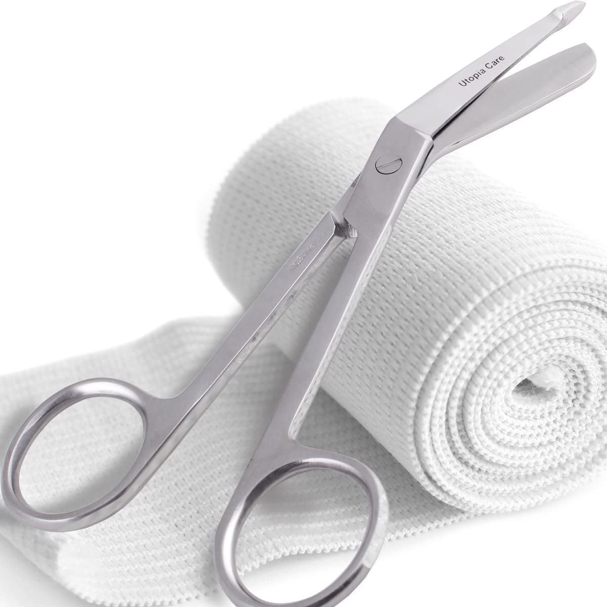Bandage Scissors, 5.5 Inch Stainless Steel Shears for First Aid and Professional Use – Silver