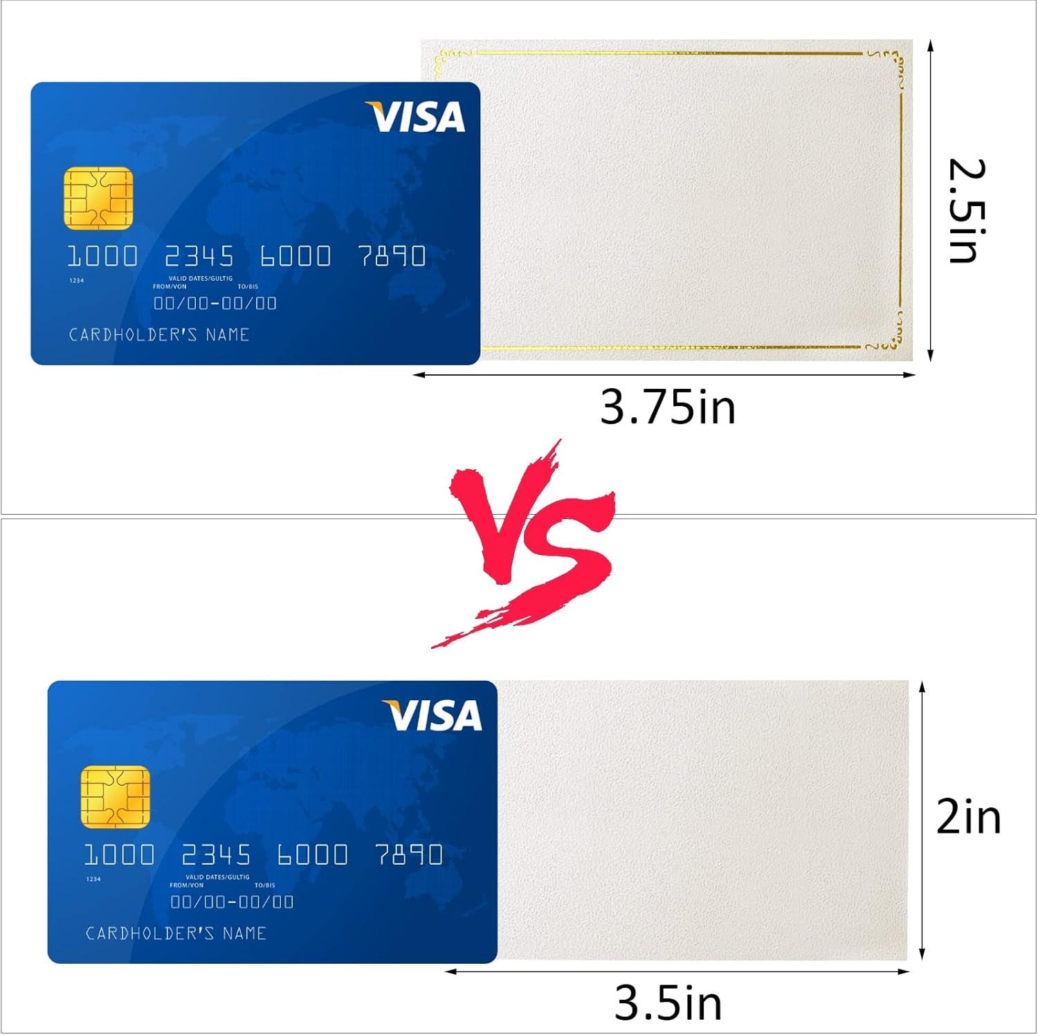 70 Pcs Place Cards Blank Fillable Banquet Seat Card with Gold Foil Frame, Place Cards for Table Setting, Escort Cards, Name Cards, Wedding Place Cards for Wedding, Table, Dinner Parties, 2.5" X 3.75"