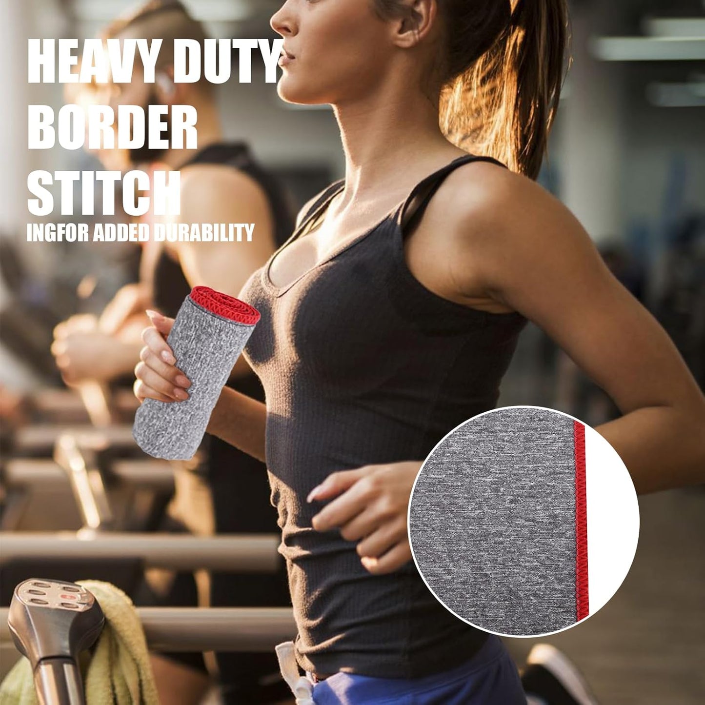 Microfiber Quick Dry Gym Towel, Silver ION Odor-Free Absorbent Fiber, Fast Drying, Men & Women Workout Gear for Body Sweat, Working Out, Towels, 5 Pack,16 * 26.8Inch