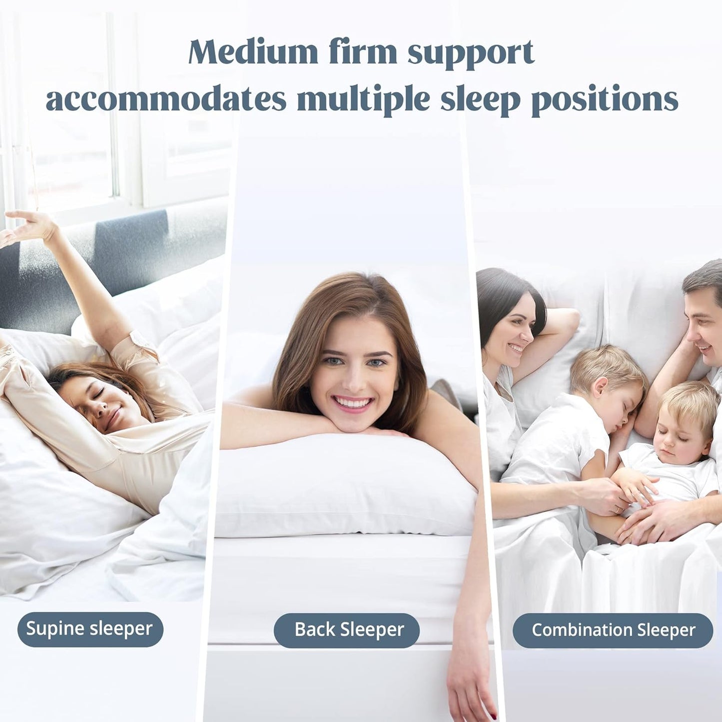® Premium White Goose Feather and down Pillows, 2 Pack Luxury Bed Pillows for Sleeping with 100% Cotton Cover, Standard Size, Navy