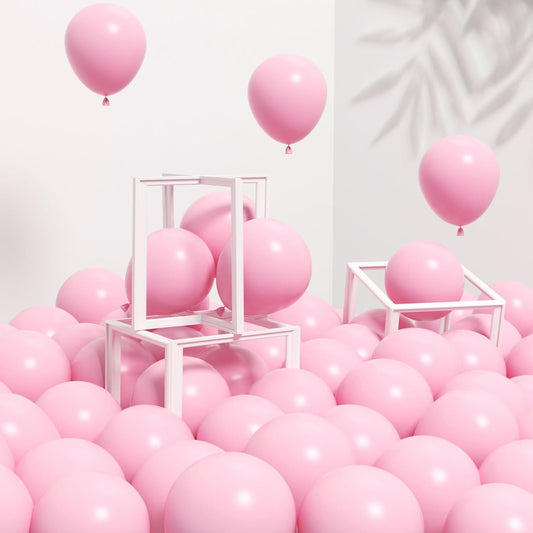 120Pcs 5Inch Pink Balloons, Small Light Pink Latex Balloons for Baby Bridal Shower Gender Reveal Birthday Party Decorations