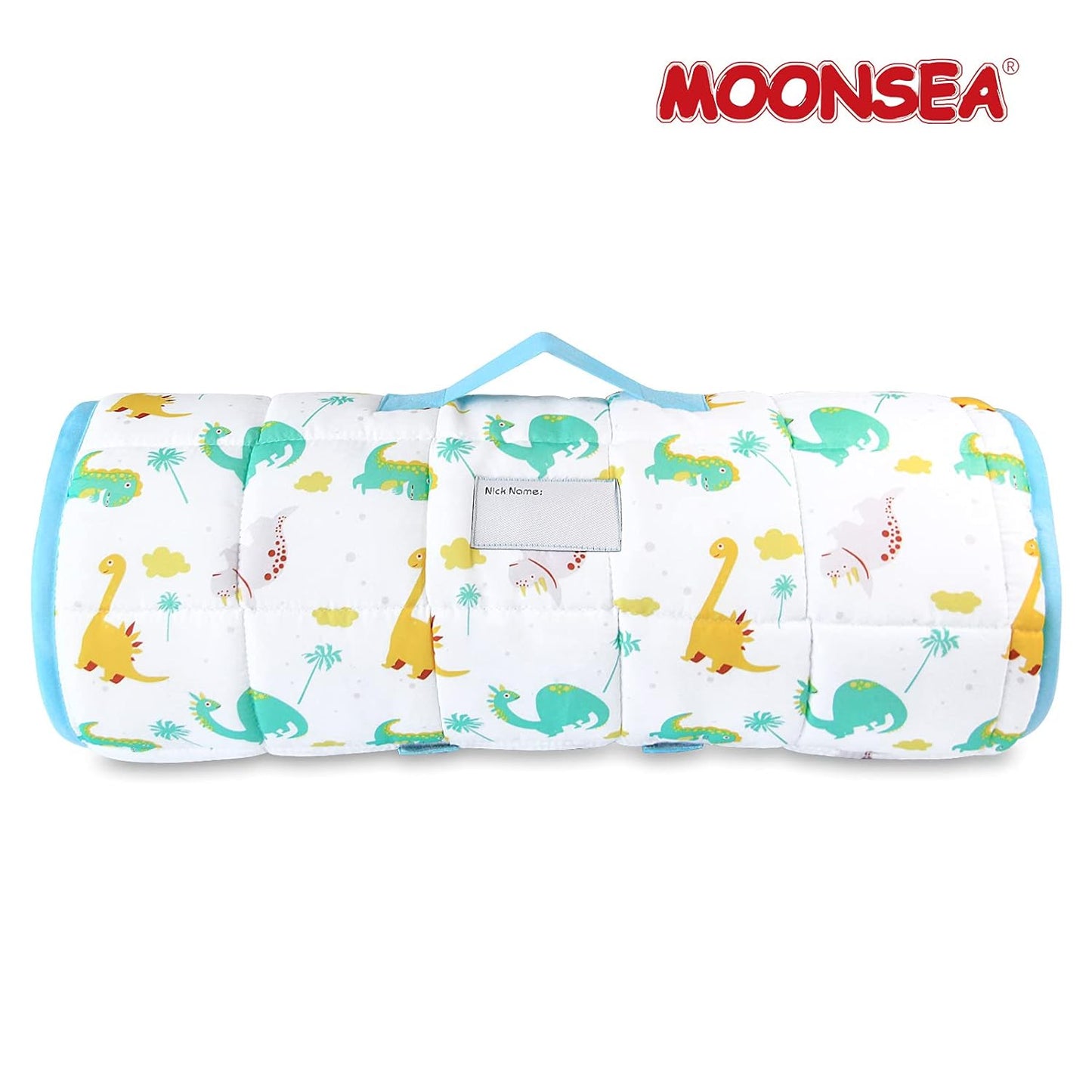 Nap Mat for Toddlers Dinosaur and Fleece Minky Blanket, Lightweight Perfect for Kids Preschool, Daycare, Travel Sleeping Bag Boys Girls, 21" X 50" Fit on a Standard Cot