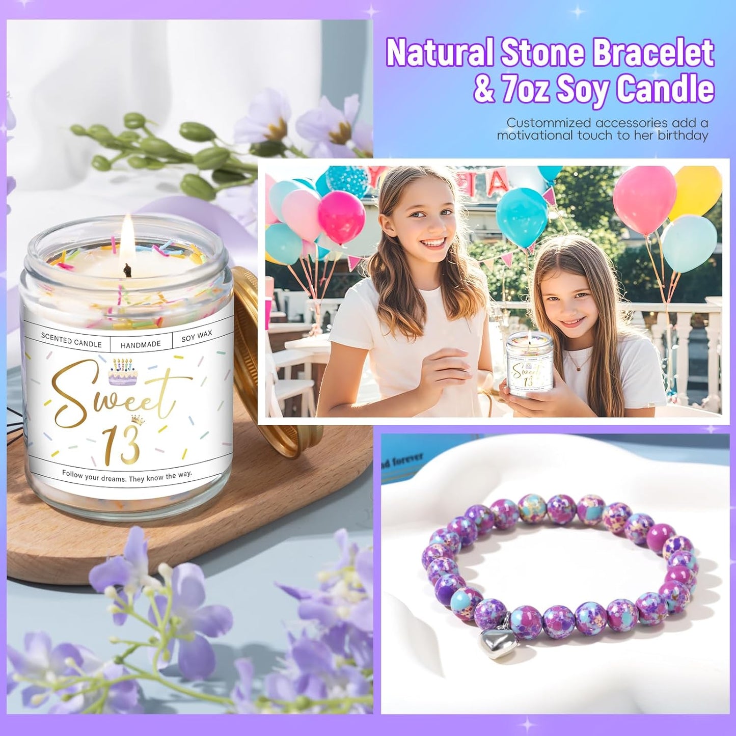 13Th Birthday Gifts for Girls, Gift for 13 Year Old, 11 PCS Unique 13Th Birthday Gift Ideas for Daughter, Niece, Granddaughter, Happy 13 Bday Present for Her, 13Th Teenager Bday Present