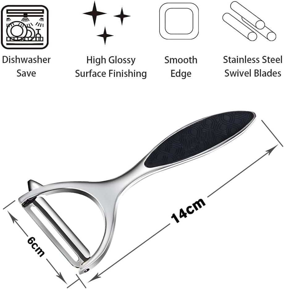 Vegetable Peelers for Kitchen, Y Shaped Peeler for Vegetables, Fruits, Potatoes with Ergonomic Grip, 1 Pack