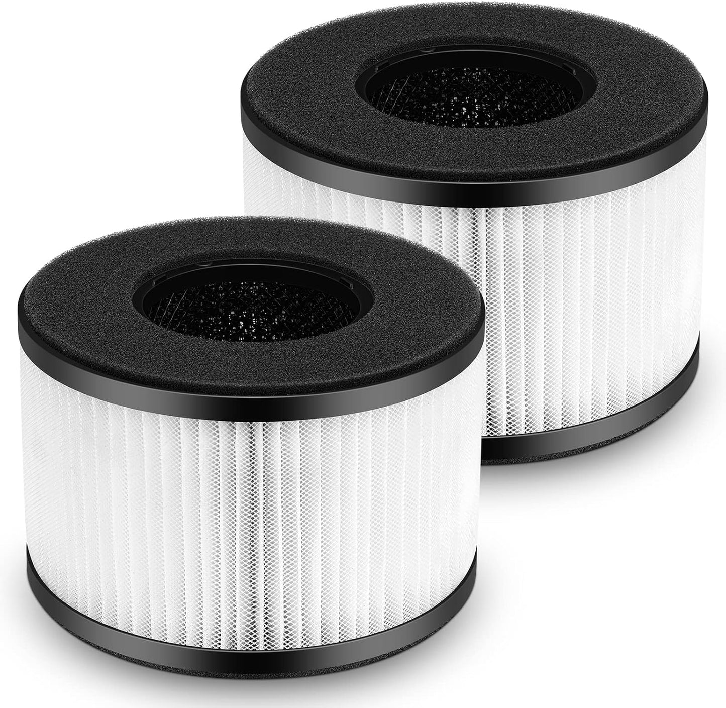 2-Pack BS-03 True HEPA Replacement Filter for PARTU and Slevoo BS-03 HEPA Air Purifier Part U & Part X, 3-In-1 Filtration System (Not Fit BS-01)