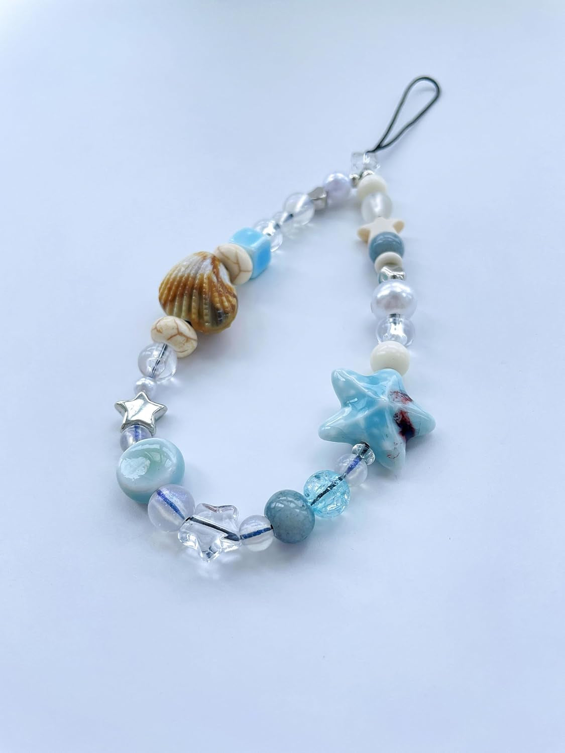 Beaded Camera Wrist Strap Cute Digital Camera Charm Lanyard Phone Charms Strap Beaded Camera Chain for Phone Bag Keychain