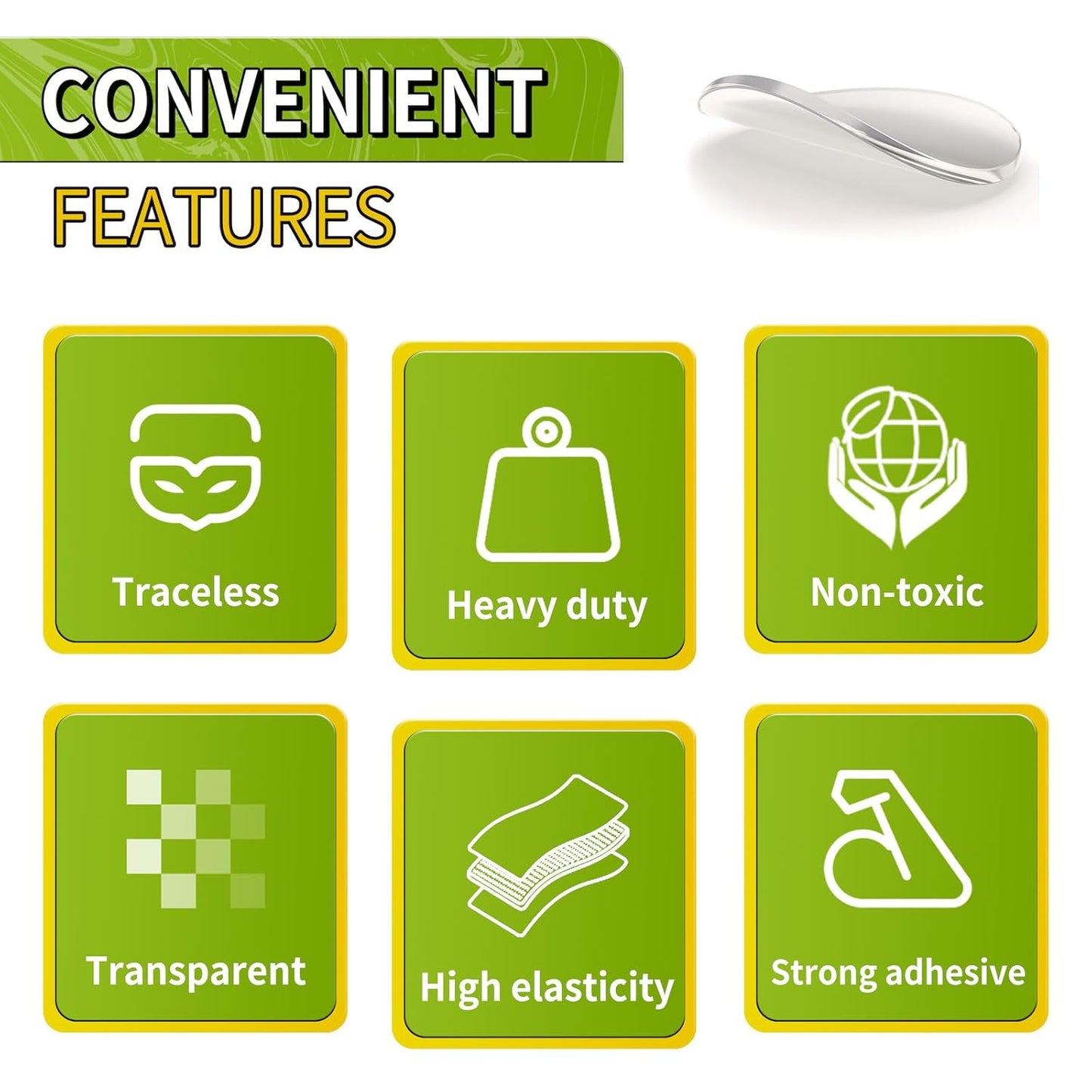 ® 350Pcs Double Sided Adhesive Dots, 0.8" Clear Removable Sticky Adhesive Mounting Putty, Waterproof No Trace Dots Adhesive Putty for Poster Picture Festival Decoration Museum (20Mm)