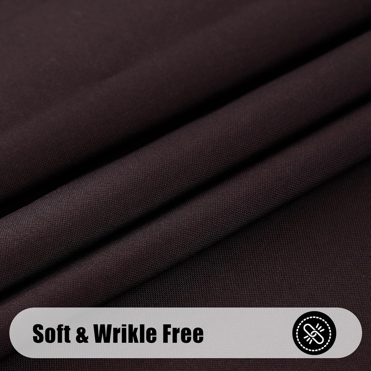 Rectangle Table Cloth, Waterproof Anti-Scratch Polyester Tablecloth, Decorative Washable Fabric Table Cover for Dining, Buffet, Parties and Outdoor, 60X84, Coffee