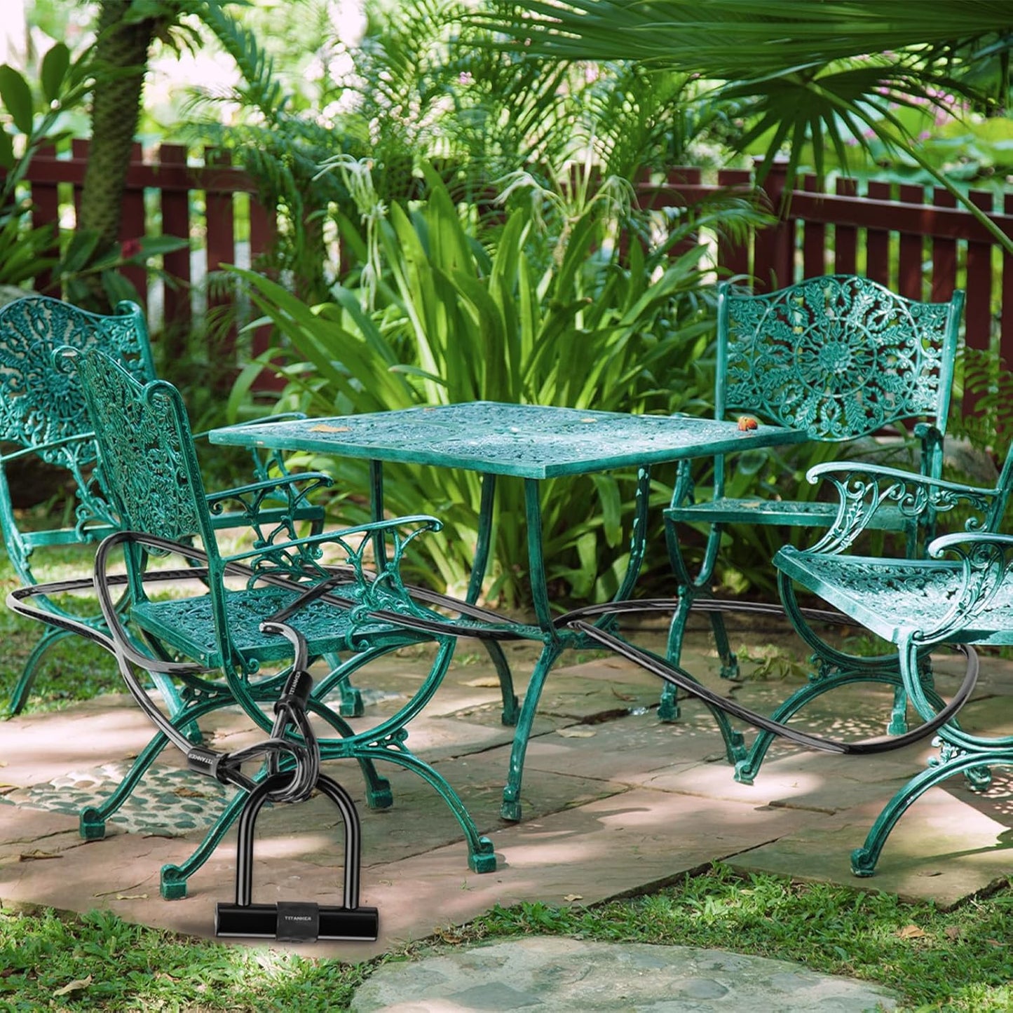 Bike Lock Cable,12Mm Thick Security Cable with Loops Heavy Duty Steel Cable Vinyl Coated Bike Cable Lock Security Chain (4Ft, 7Ft, 15Ft, 30Ft)