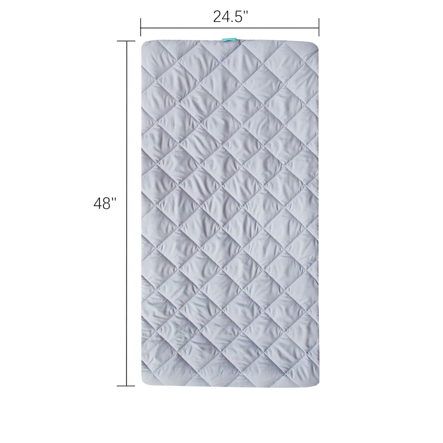 Sheet for Regalo My Cot Portable Toddler Bed, Joovy Travel Cot (Sheet Only, Bed Not Included), Soft Child Travel Cot Padded Cover, Grey