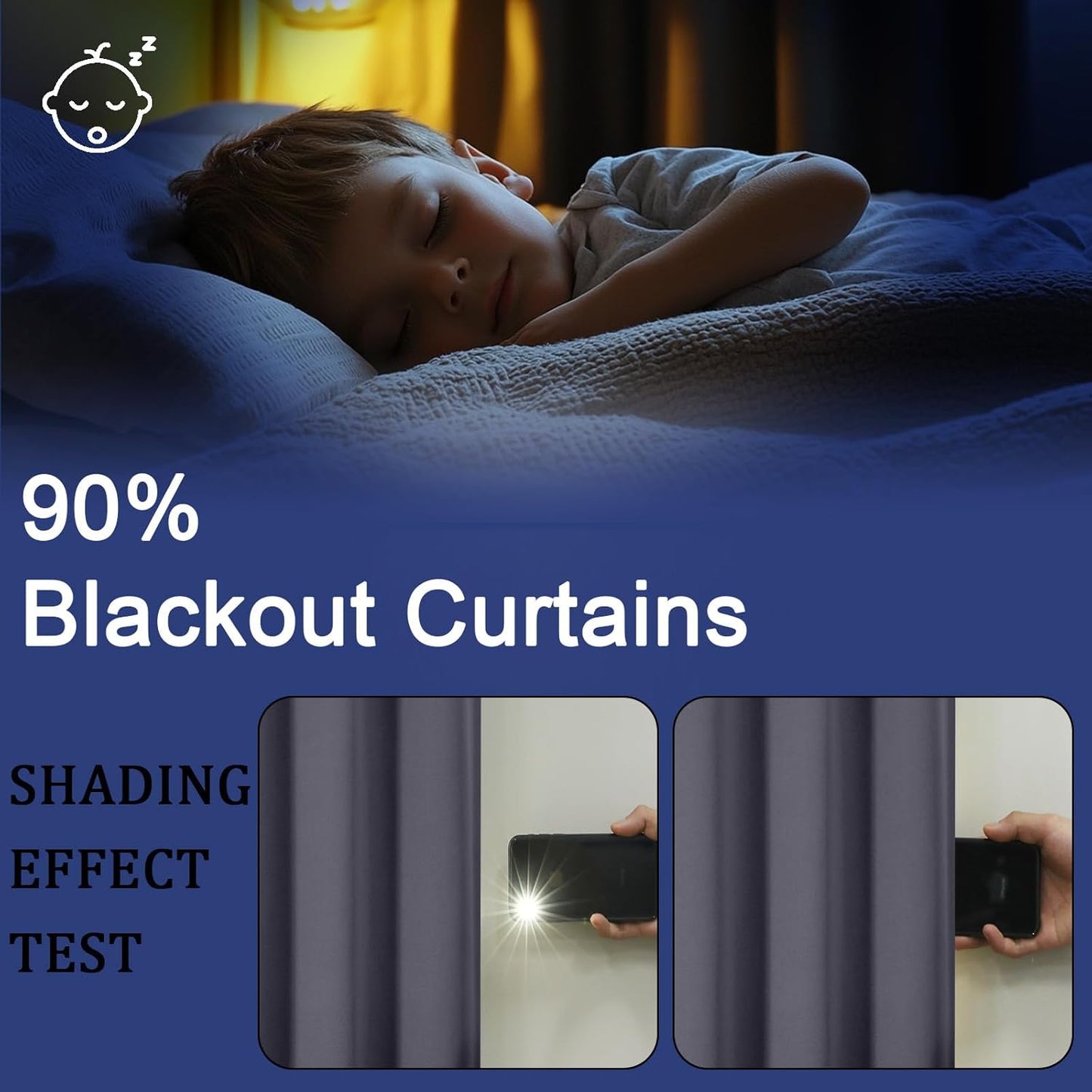 Sally Grey Short Blackout Curtains 36 Inch Length 2 Panels Set, Half Window Rod Pocket Privacy Room Darkening Curtain Tiers for Kitchen Bathroom, 2 Pcs Each W40 X L36 Inch, Grey