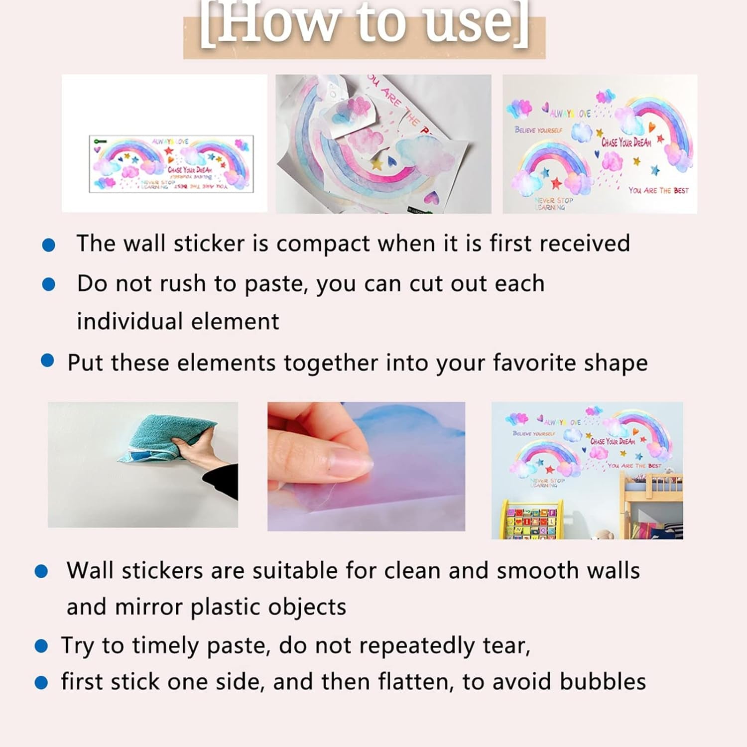 Butterfly Wall Decor Flower Vinyl Peel and Stick Big Wall Art Stickers Posters Decorations for Living Room Bedroom