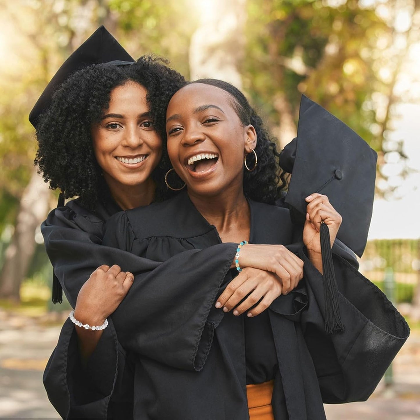 Graduation Compass Bracelets for Her Him,Graduation Gifts for Her,Natural Stone Beads Graduation Bracelet,College Graduation Gifts High School Graduation Gifts for Teen Girls