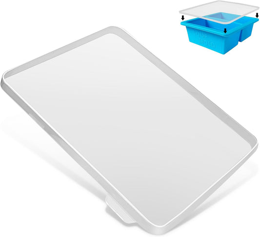 1 Pack Plastic Lids,  Food Storage Container Lids Plastic Lid Square Food Storage Container Lid Suitable for Freezing Tray Set