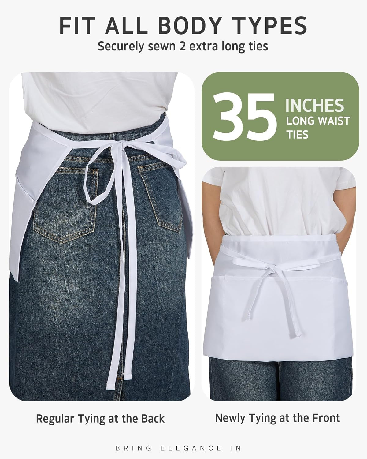 Server Apron, White