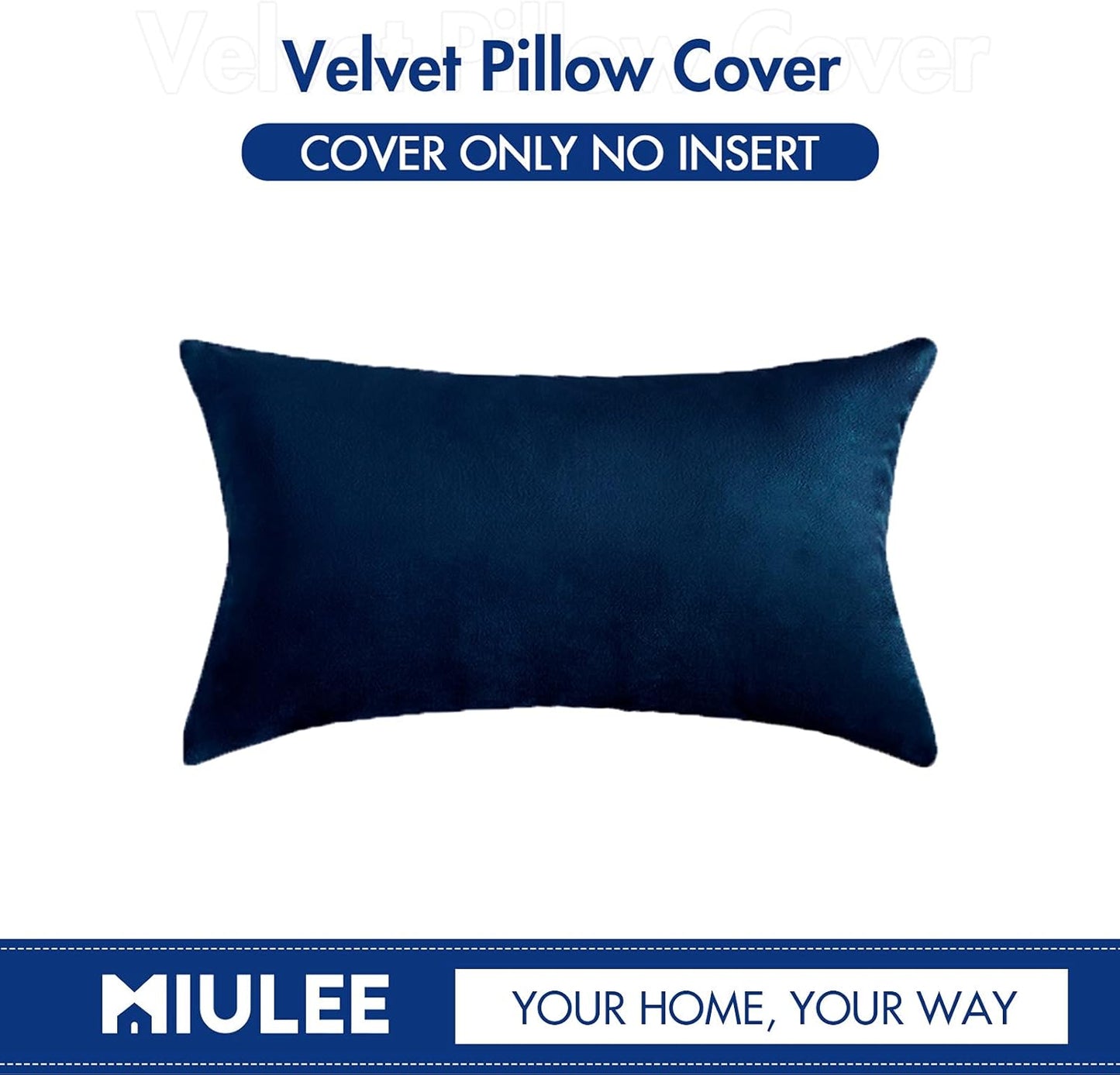 Velvet Soft Solid Decorative Square Throw Pillow Covers with Pillow Inserts 18X18 Set of 2