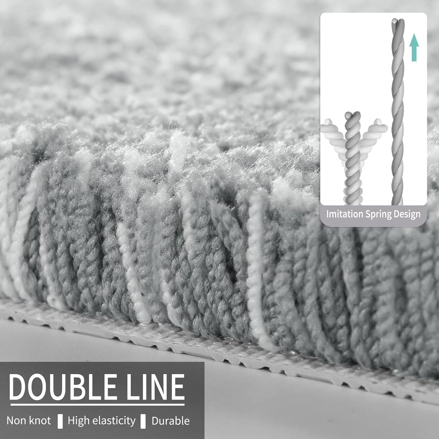 Durable Front Door Mats & Bathroom Rugs Mat, Extra Soft Comfortable Bath Rugs, Non-Slip, Water Absorbent, Thick Bathroom Floor Mats