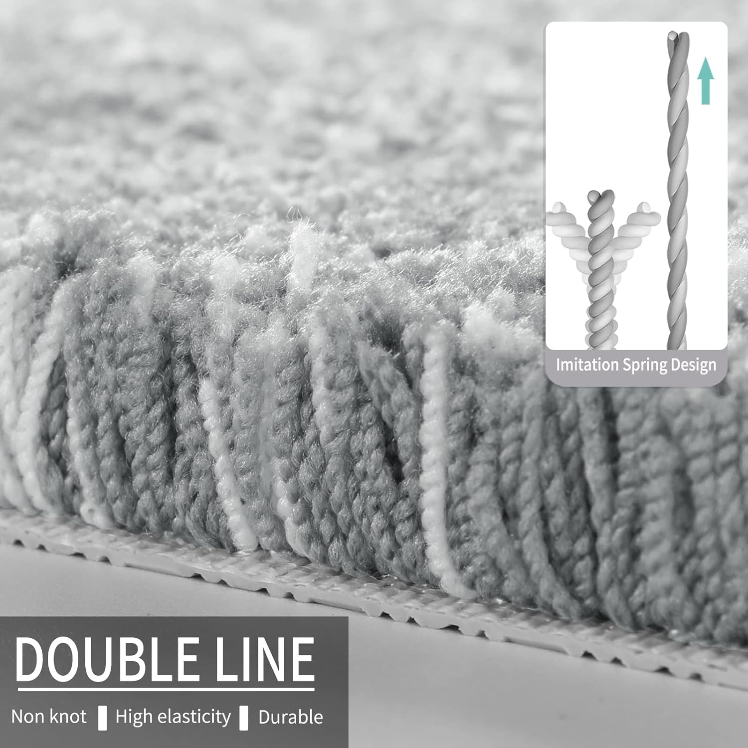 Durable Front Door Mats & Bathroom Rugs Mat, Extra Soft Comfortable Bath Rugs, Non-Slip, Water Absorbent, Thick Bathroom Floor Mats