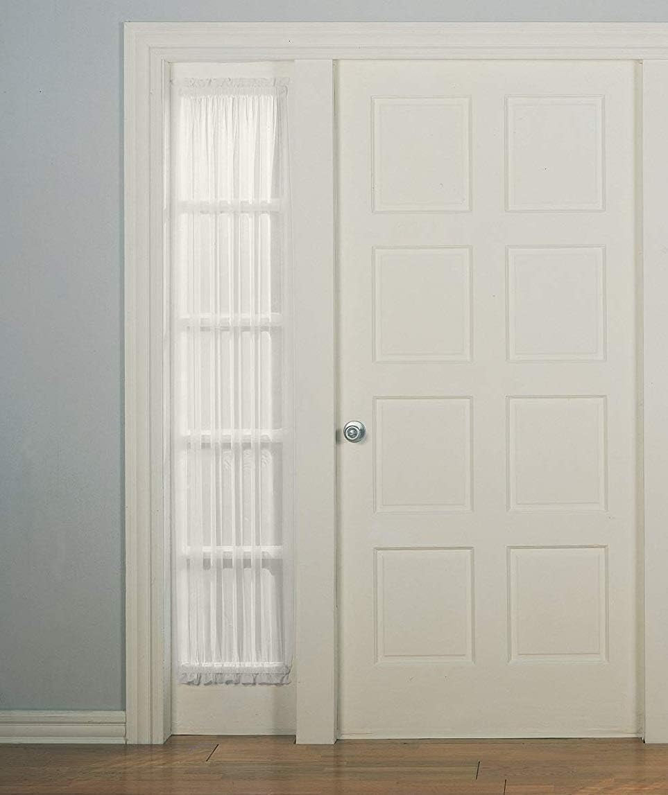 2 Pack Small Spring Tension Curtain Rod 7.5 to 11.5 Inch, Thin Tension Rod No Drill for Window Cupboard Closet, White