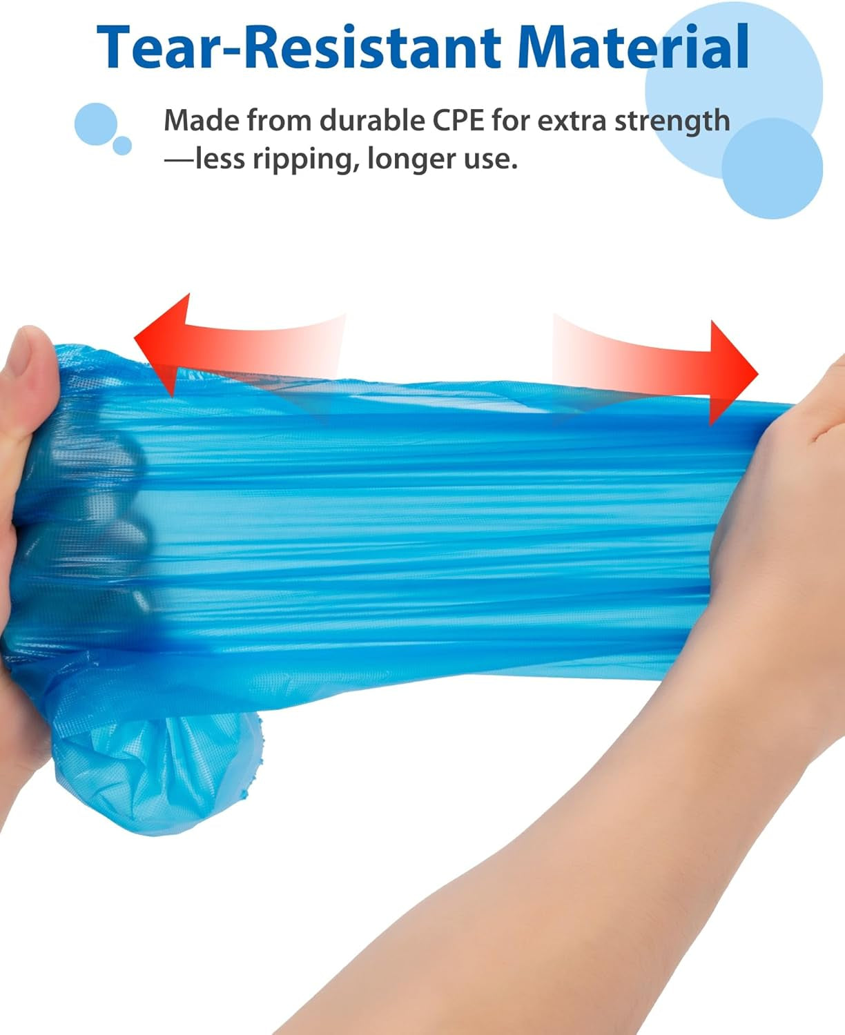 Shoe Covers Disposable Non-Slip, Waterproof Boot Covers with Compact Roll for Easy Storage, 100 Pack Plastic Shoe Covers for Indoor Use, Home Cleaning,Visting, One Size Fits Most