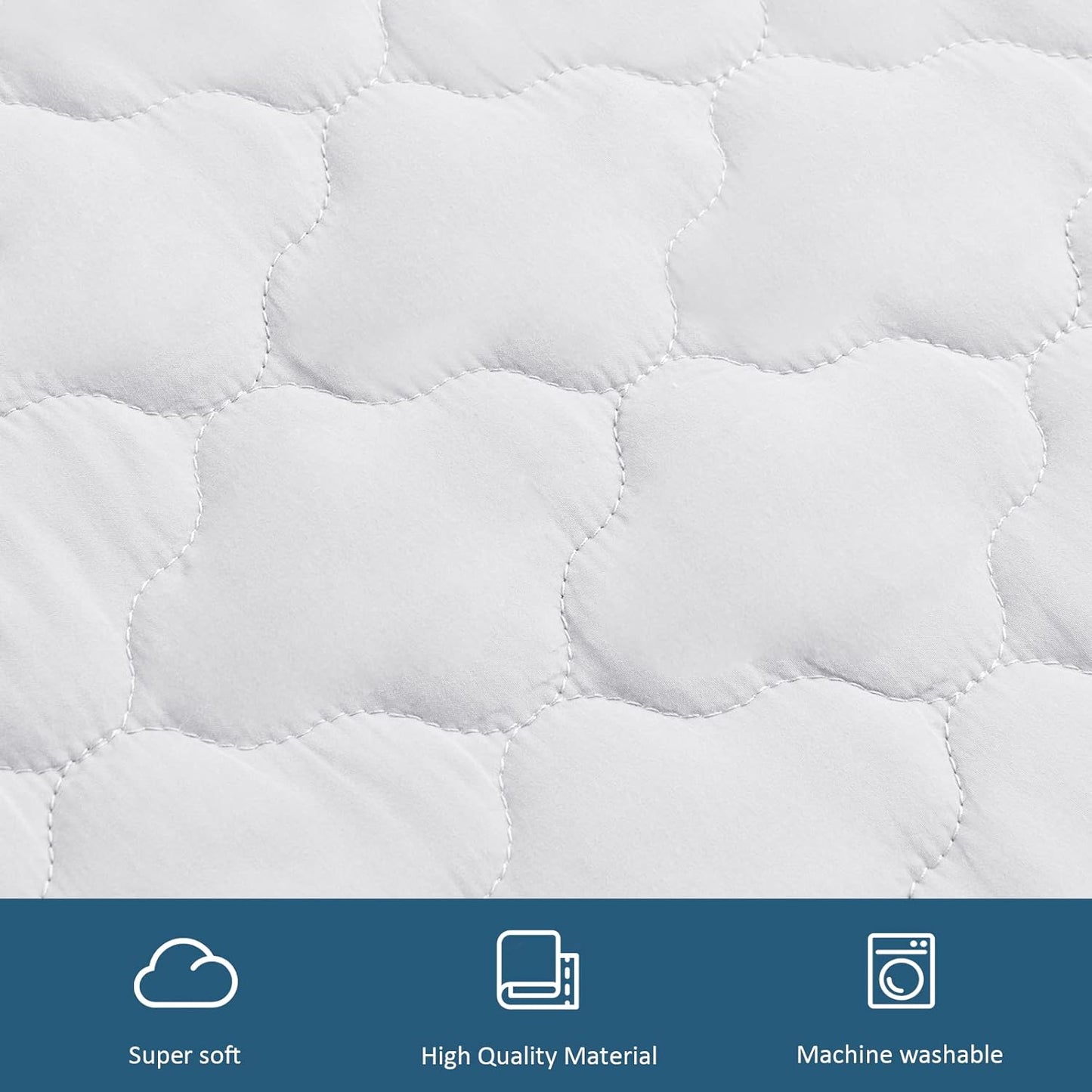 2-Piece Waterproof Massage Table Sheet Set, Extra Soft, Cushy, for Massage Tables, Includes Massage Fitted Sheet and Face Rest Cover, White