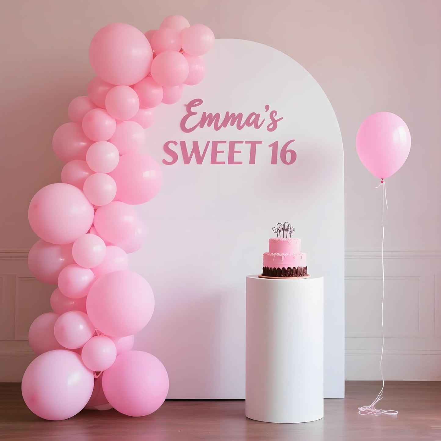 120Pcs 5Inch Pink Balloons, Small Light Pink Latex Balloons for Baby Bridal Shower Gender Reveal Birthday Party Decorations