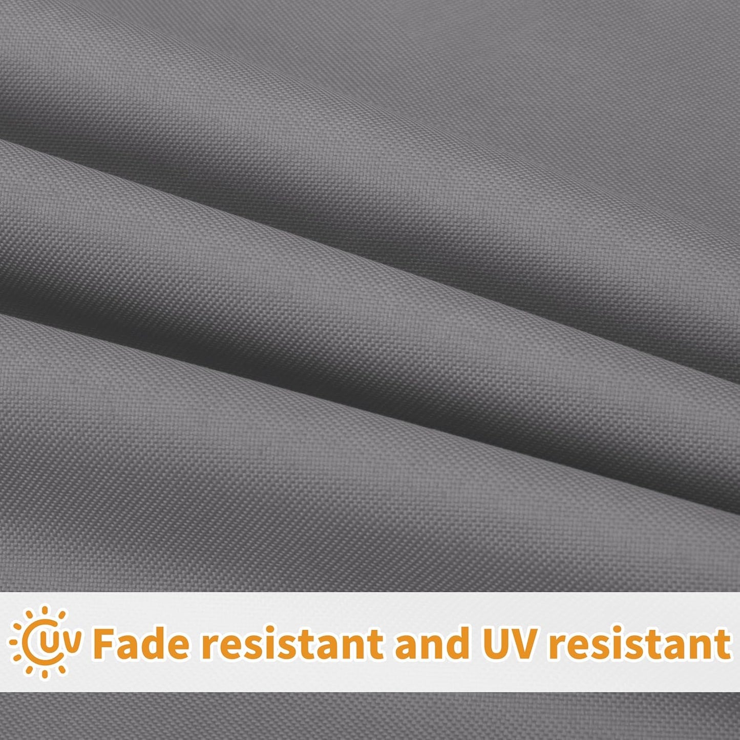 42X18X3 Inch Waterproof Outdoor Couch Bench Cushion Covers Only Replacement Non-Slip Patio Seat Cushion Slipcover with Zipper and Adjustable Straps Gray