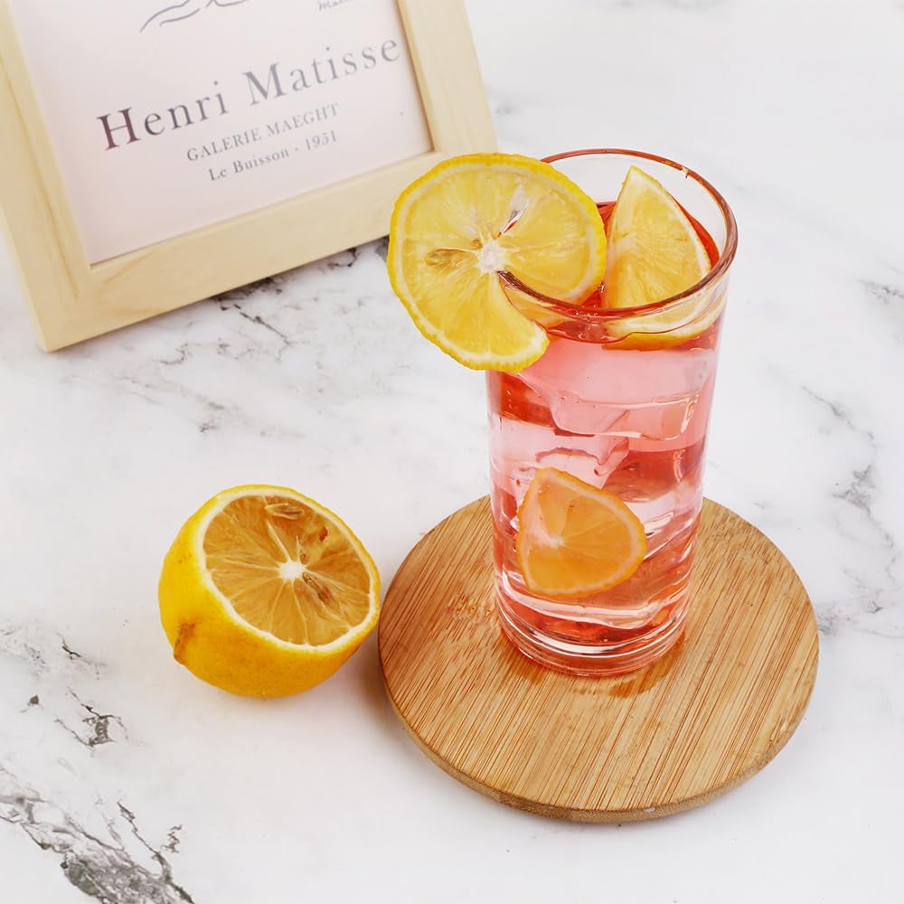 Highball Glasses Set of 24-8Oz Tall Water Glasses for Mojito, Whiskey, Cocktails - Clear Drinking Glassware for Kitchen - Tall Drinking Glasses Set for Mixed Drinks (Glass, 24PCS8OZ)